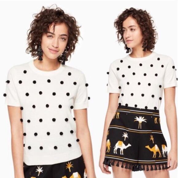 Kate Spade Sweaters - Kate Spade Pom Sweater Size XS